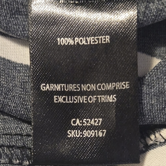 Lily Morgan Sleeveless Black & White Striped Lughtweight Dress– Size XL - Picture 11 of 13